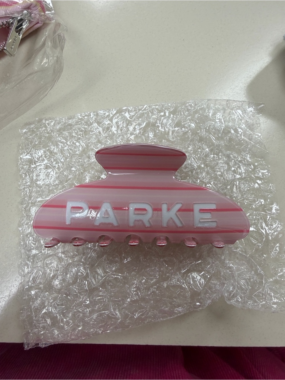 PARKE striped claw clip - Picture 1 of 2
